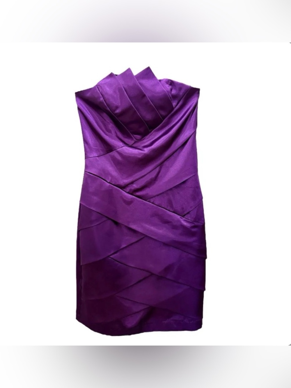 Y2K Cache Purple Strapless Mini Dress